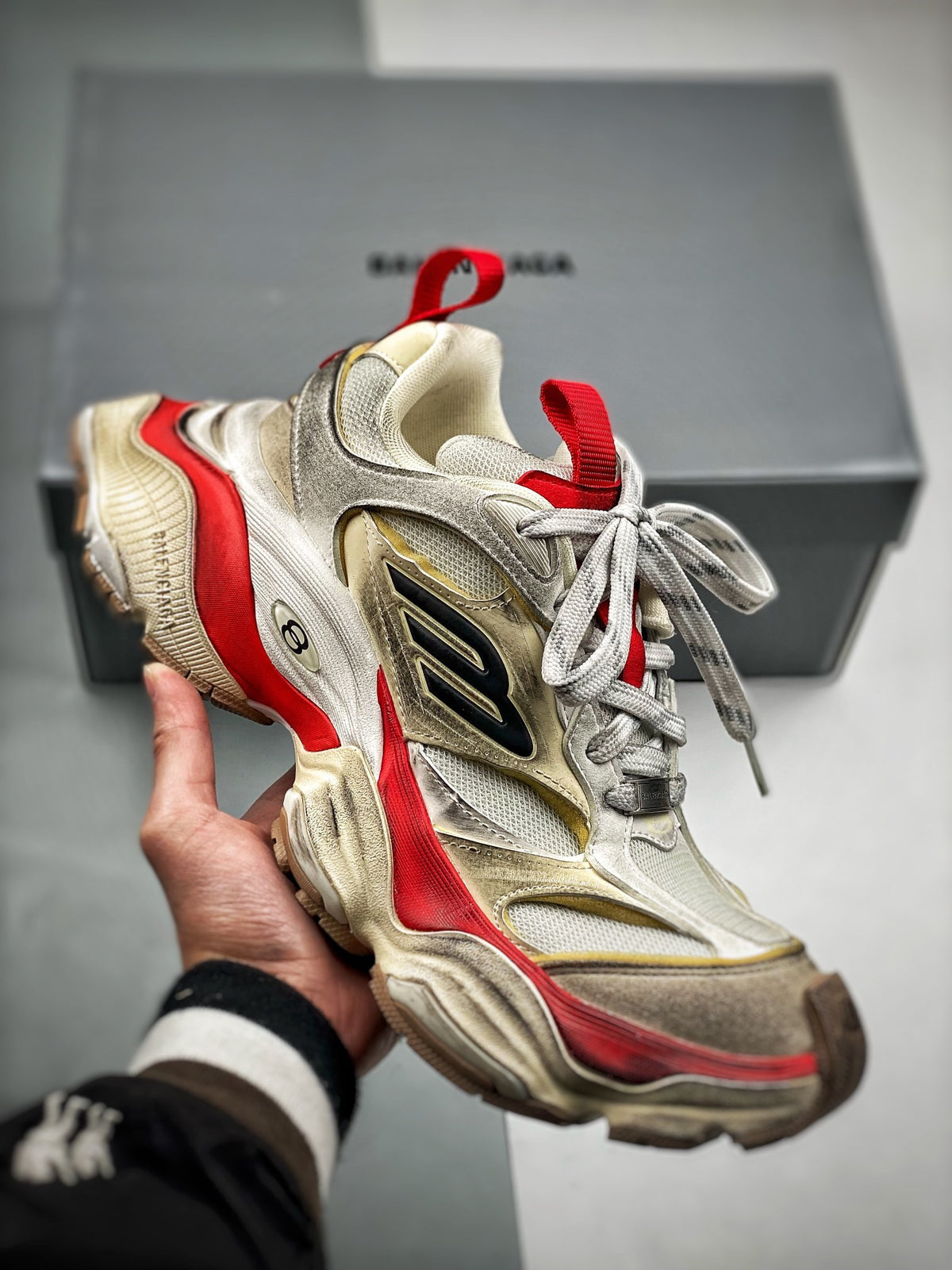 Sneakers Cargo 'Blanc Rouge'
