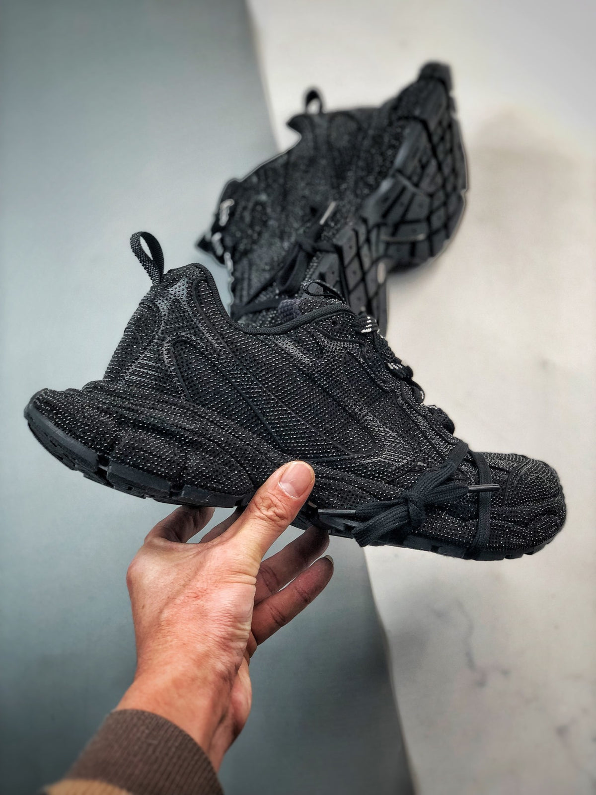 Sneakers 3XL Strass 'Noir'