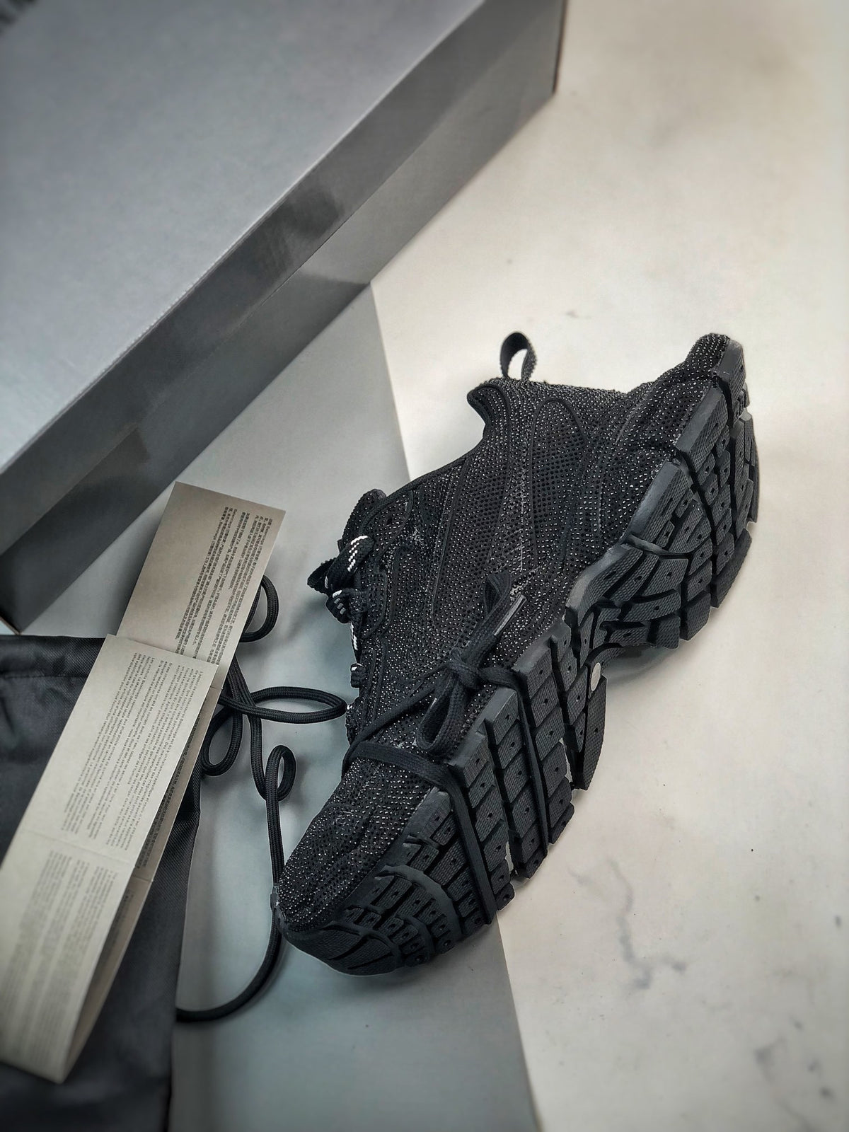 Sneakers 3XL Strass 'Noir'