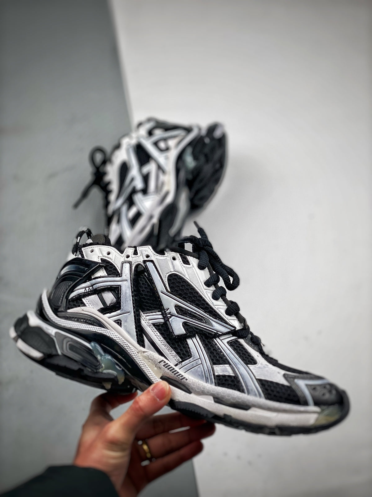 Sneakers Runner 'Noir Blanc'