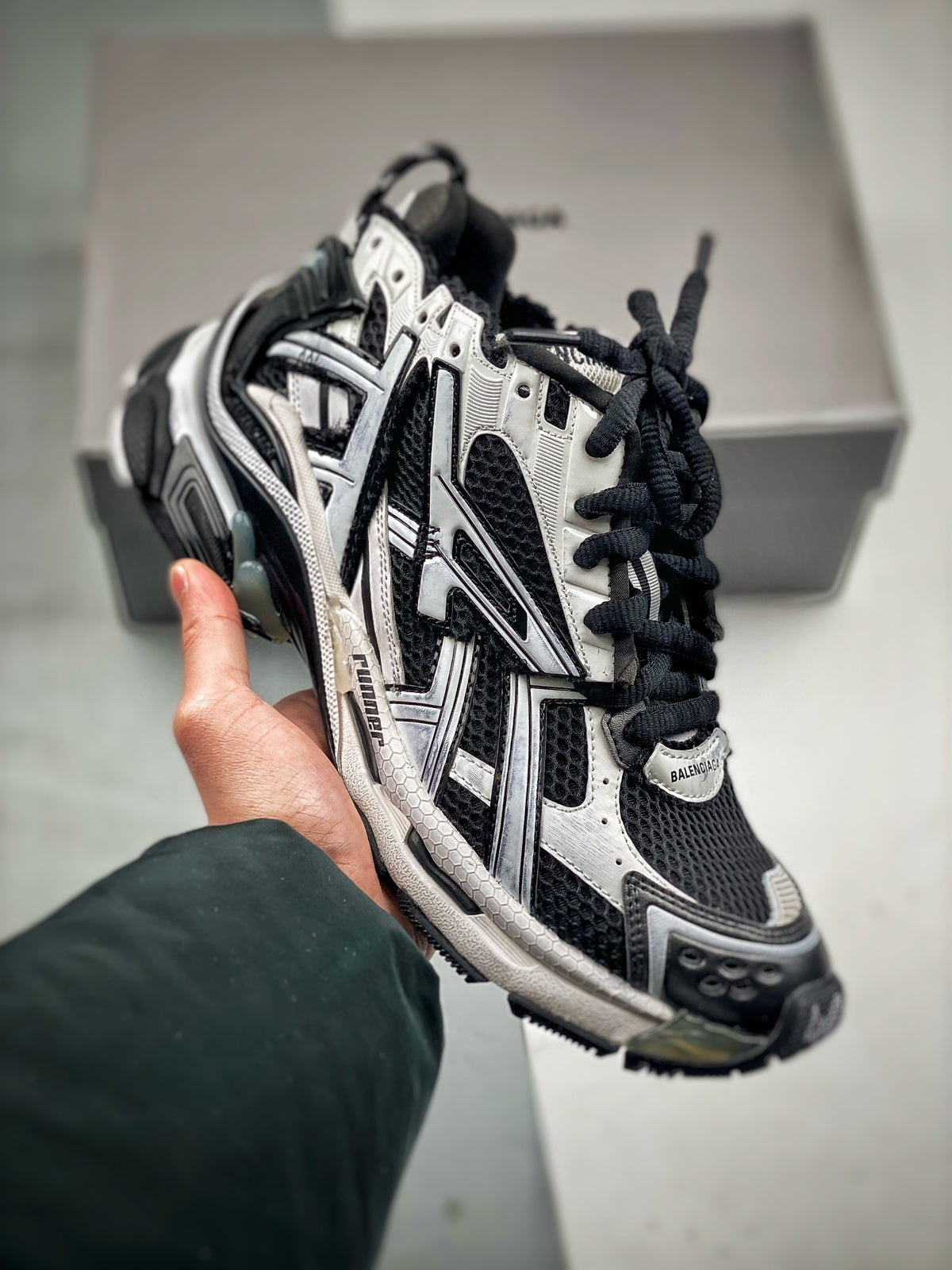 Sneakers Runner 'Noir Blanc'