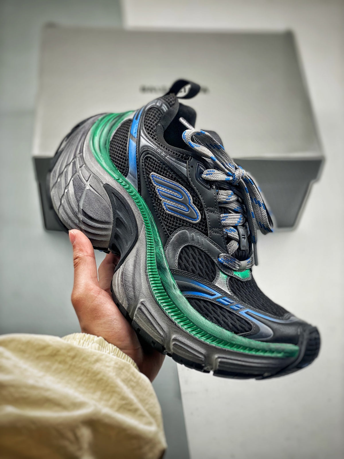 Sneakers 10XL 'Noir Vert Bleu'