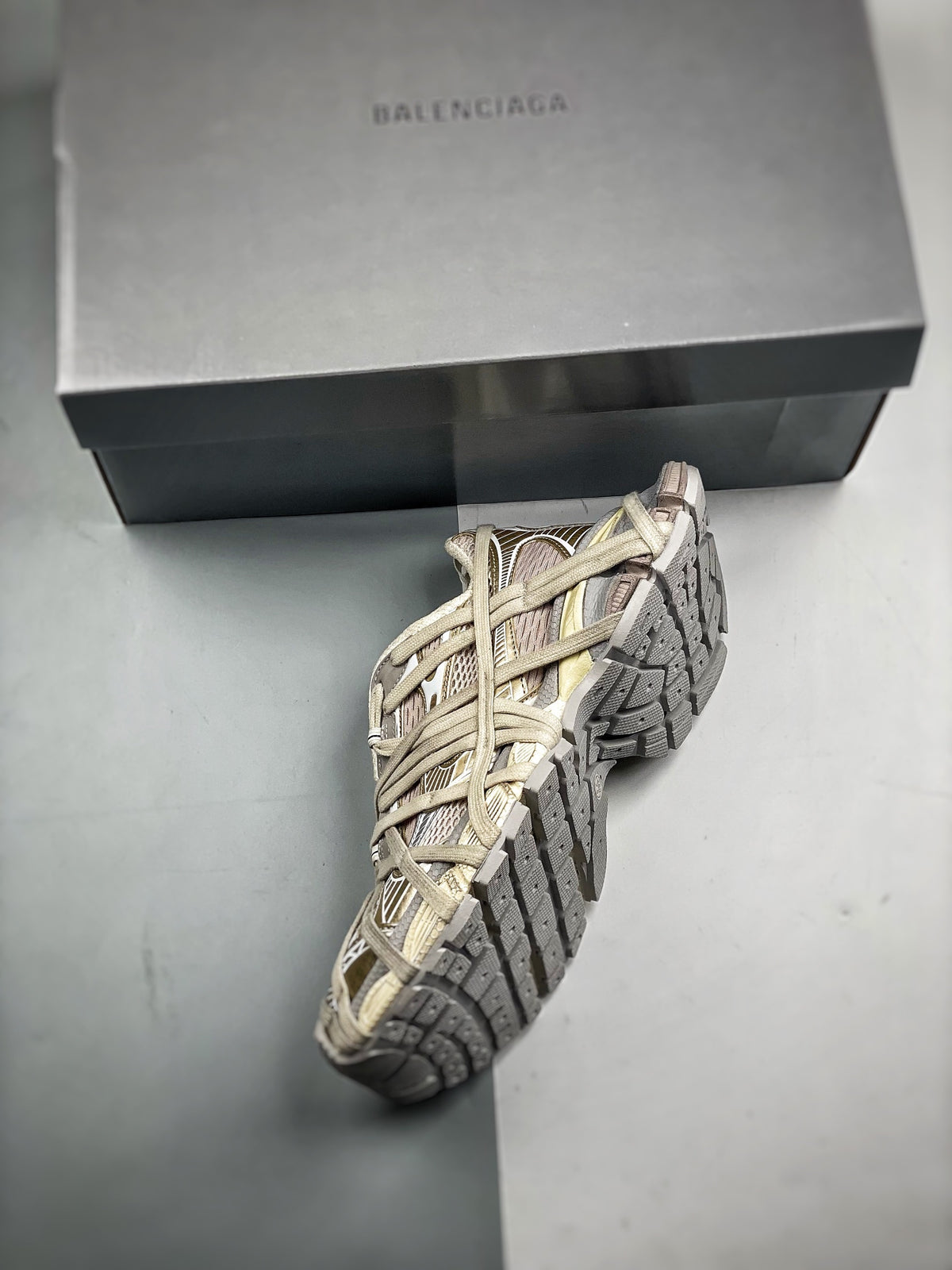Sneakers 3XL Extreme Lace 'Beige Délavé'