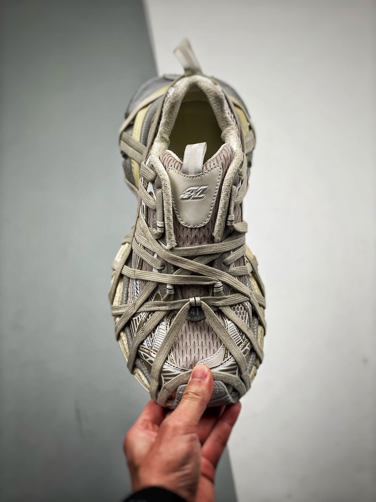 Sneakers 3XL Extreme Lace 'Beige Délavé'