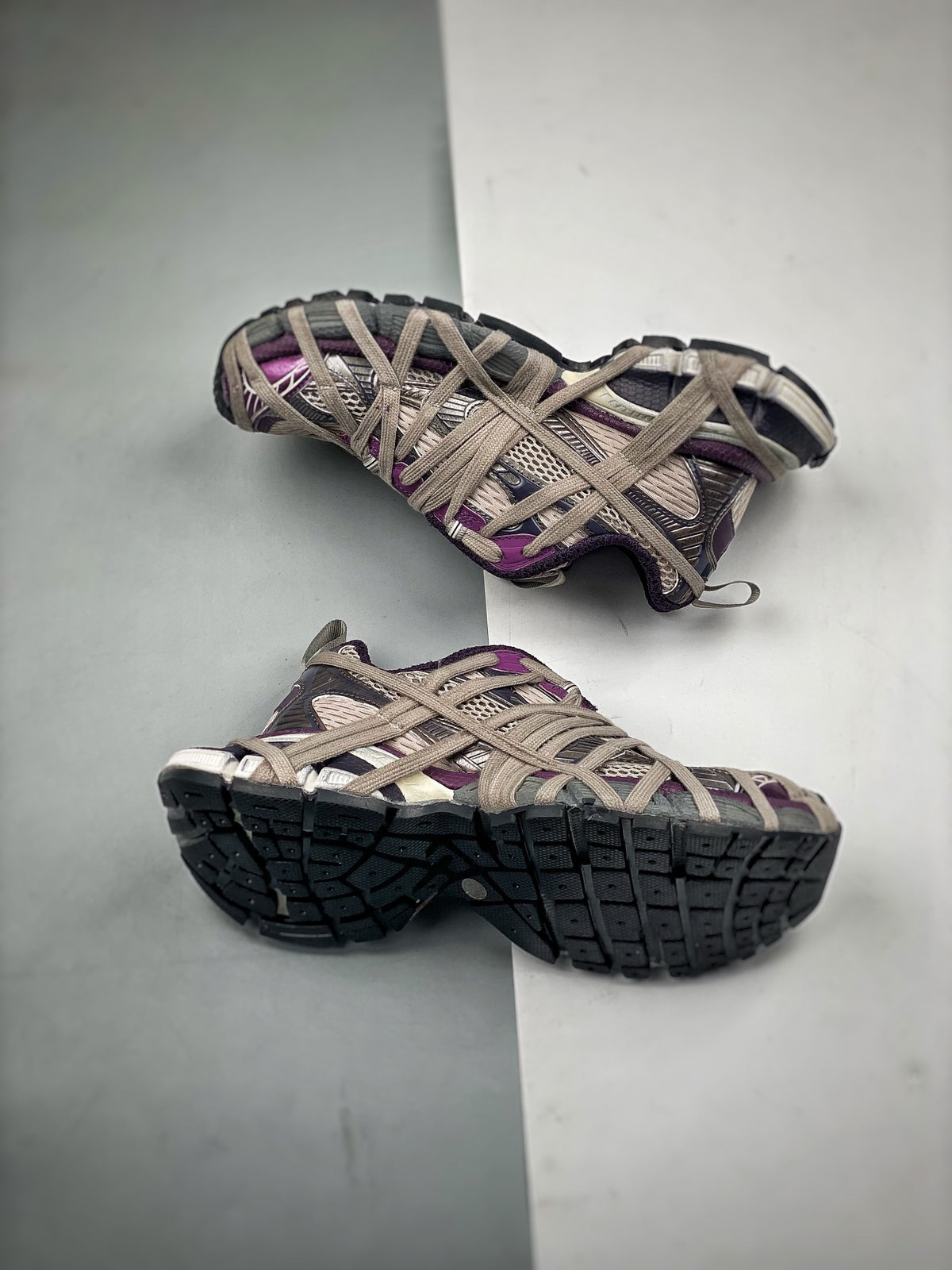 Sneakers 3XL Extreme Lace 'Gris Délavé'