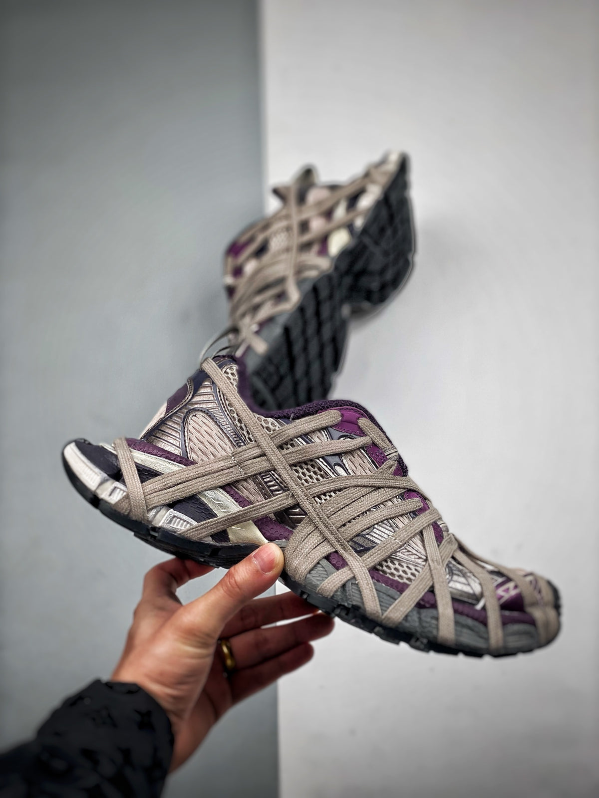 Sneakers 3XL Extreme Lace 'Gris Délavé'