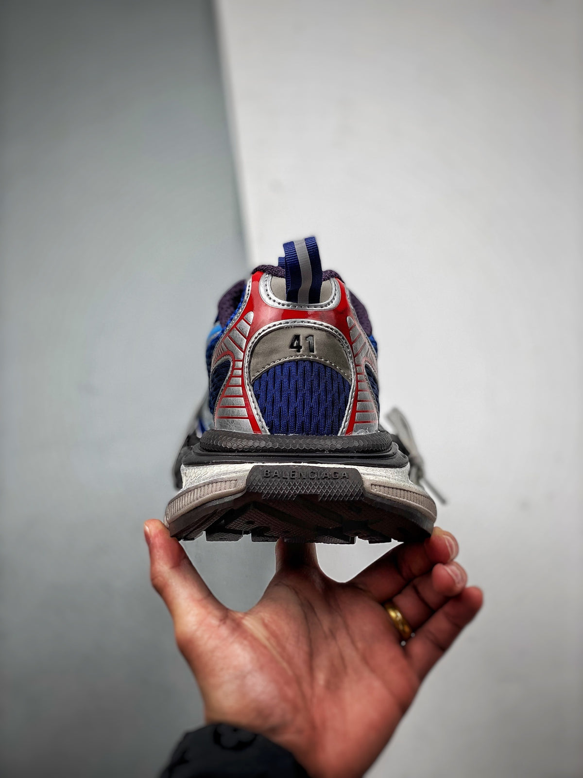 Sneakers 3XL 'Gris Bleu Royal'