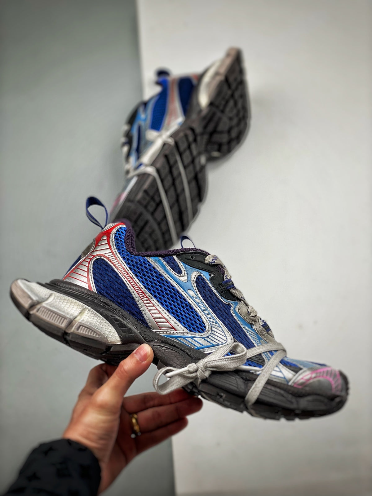 Sneakers 3XL 'Gris Bleu Royal'