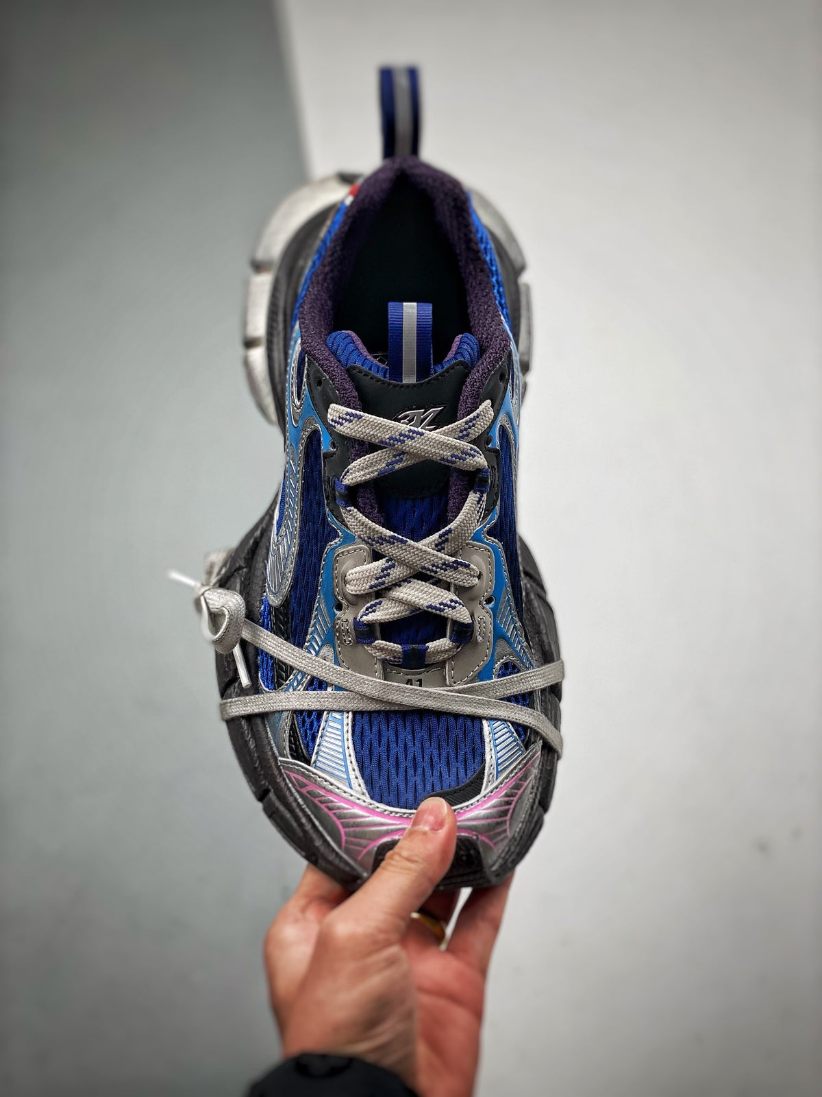 Sneakers 3XL 'Gris Bleu Royal'