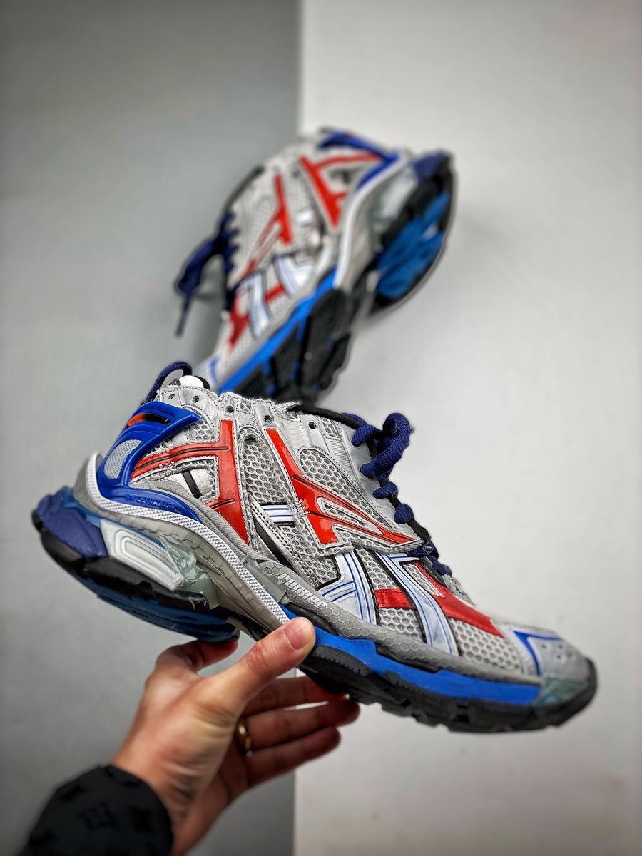 Sneakers Runner 'Bleu Orange Argent'