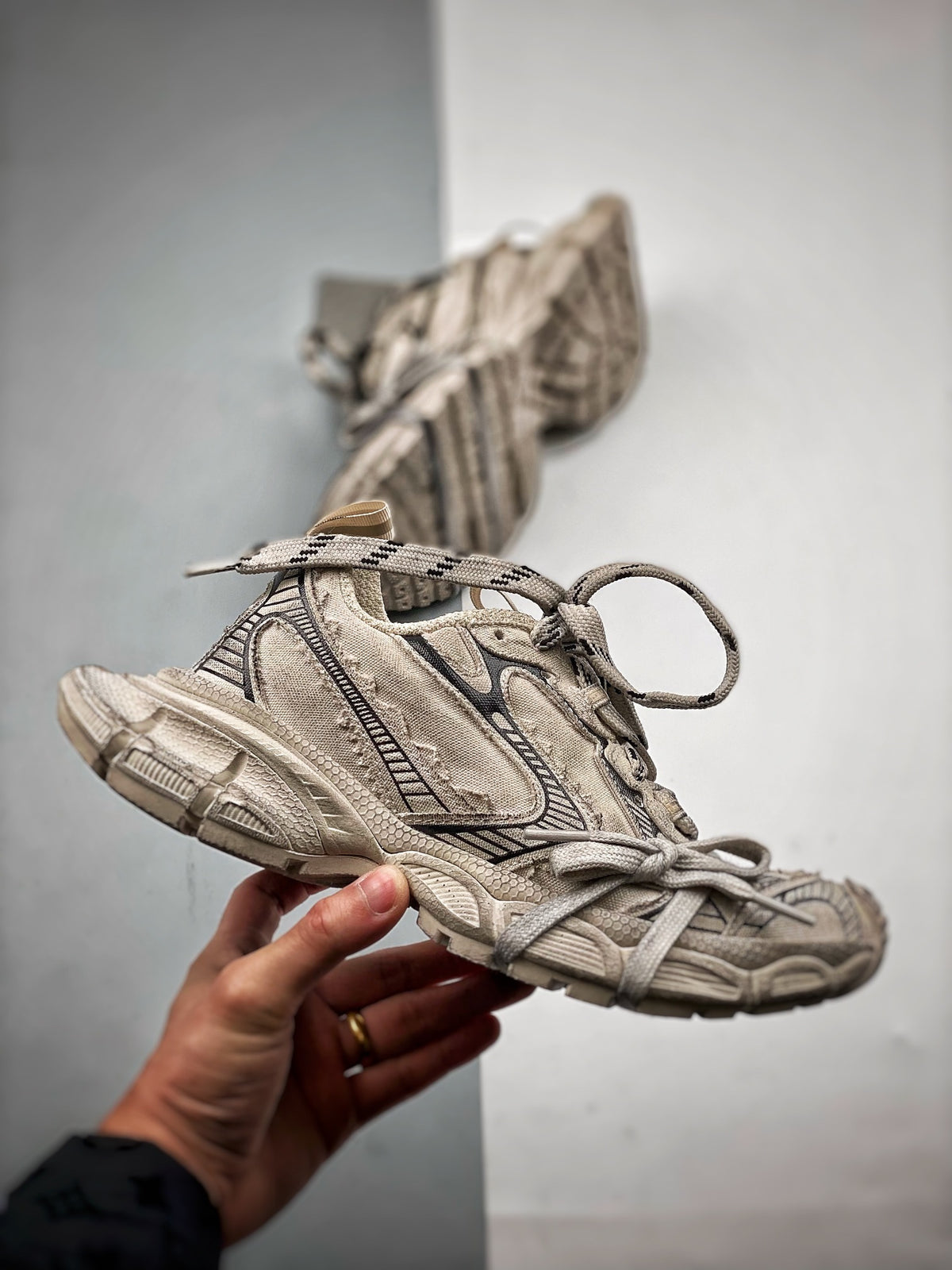 Sneakers 3XL Canvas 'Beige Vieilli'