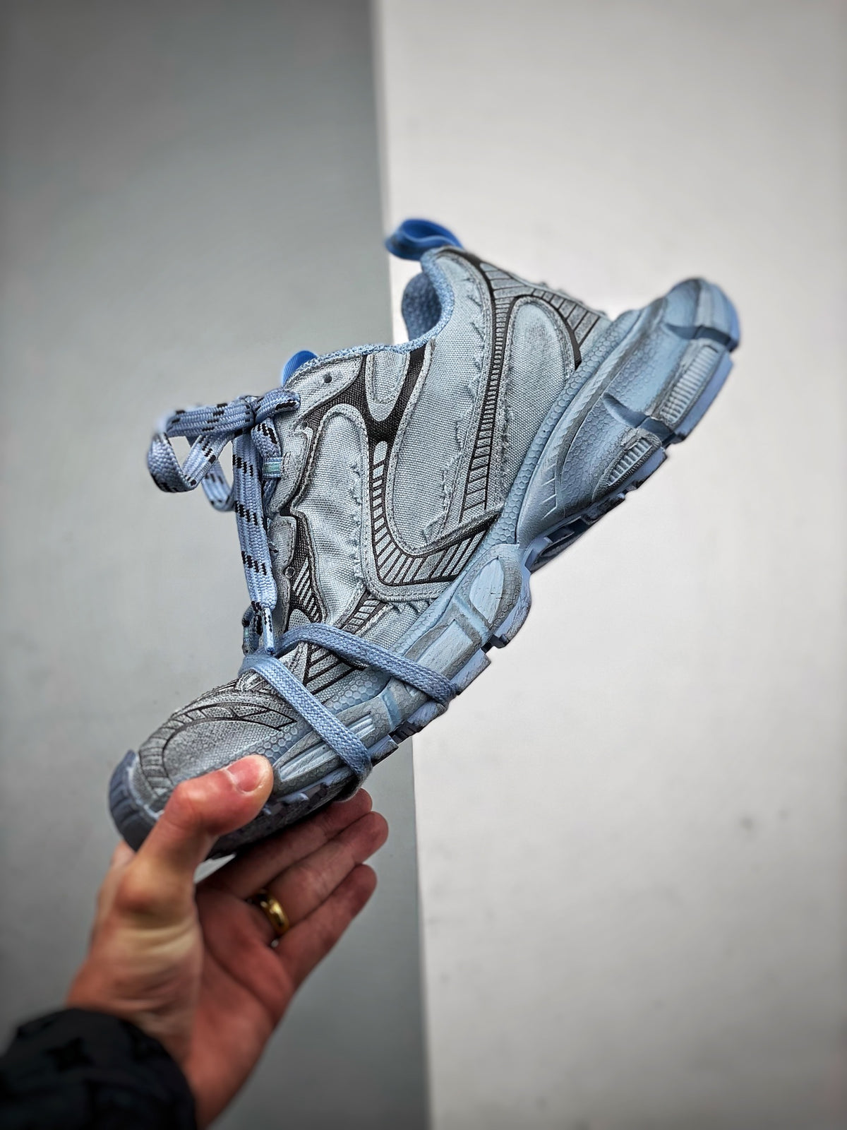 Sneakers 3XL Canvas 'Bleu Ciel'