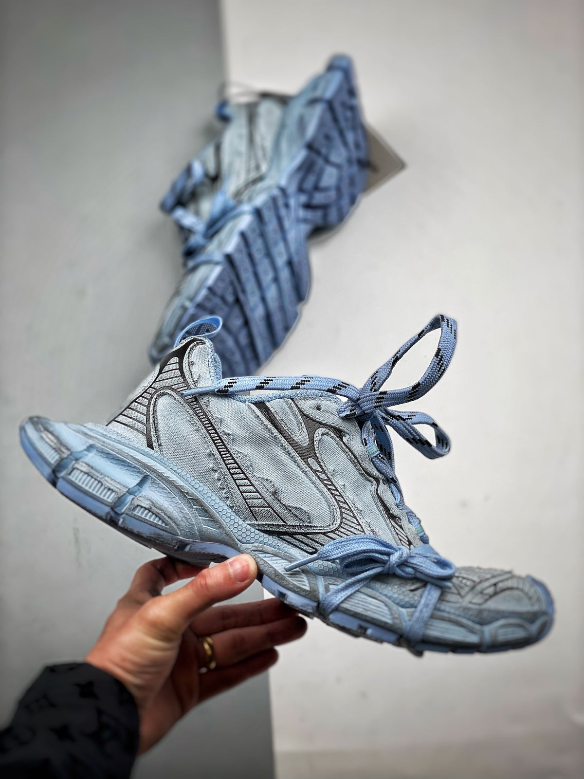 Sneakers 3XL Canvas 'Bleu Ciel'