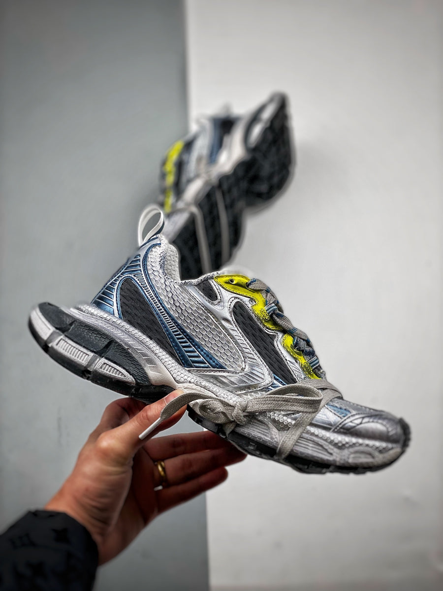 Sneakers 3XL 'Argent Jaune Fluo'