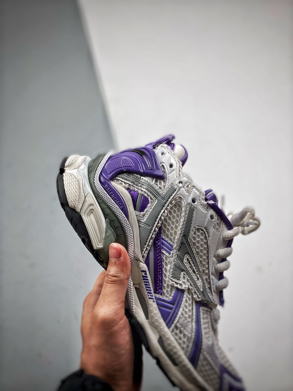 Sneakers Runner 'Blanc Violet'