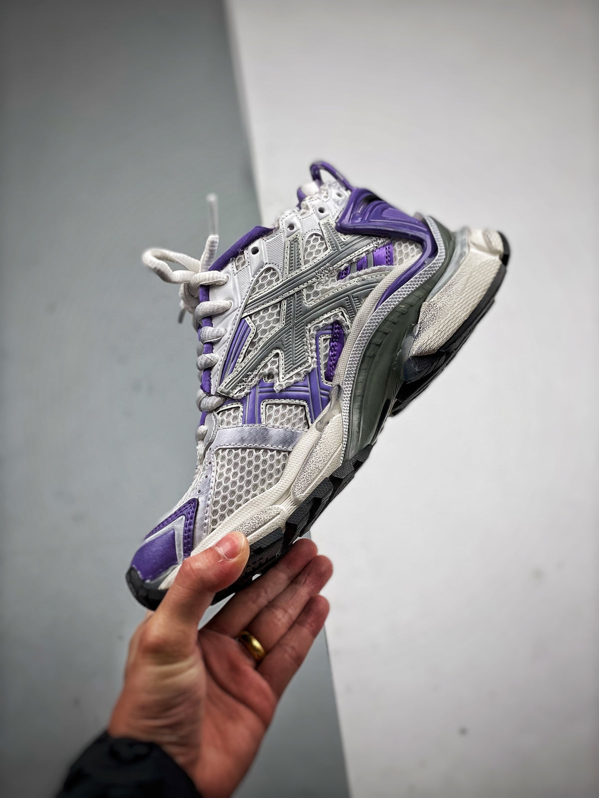 Sneakers Runner 'Blanc Violet'