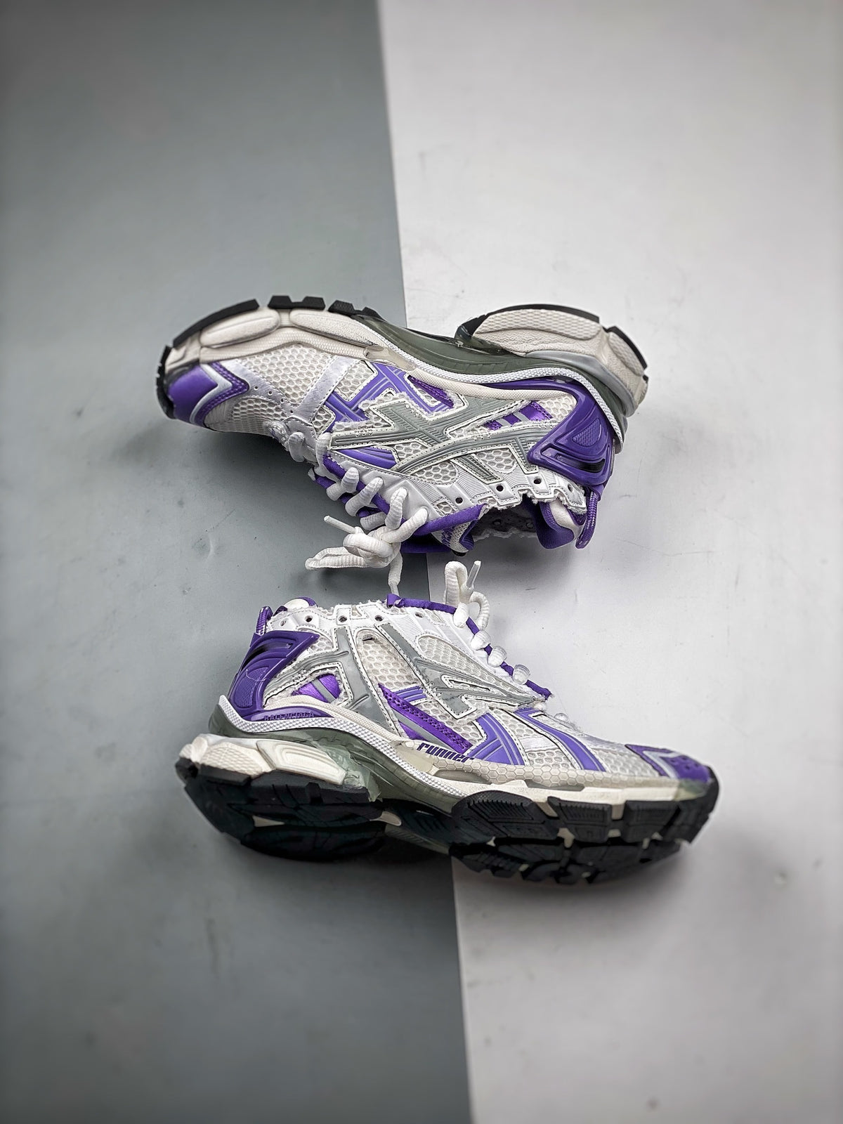 Sneakers Runner 'Blanc Violet'