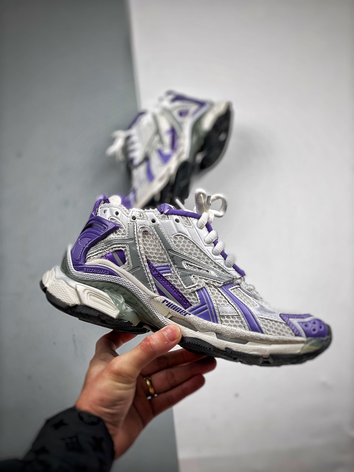 Sneakers Runner 'Blanc Violet'