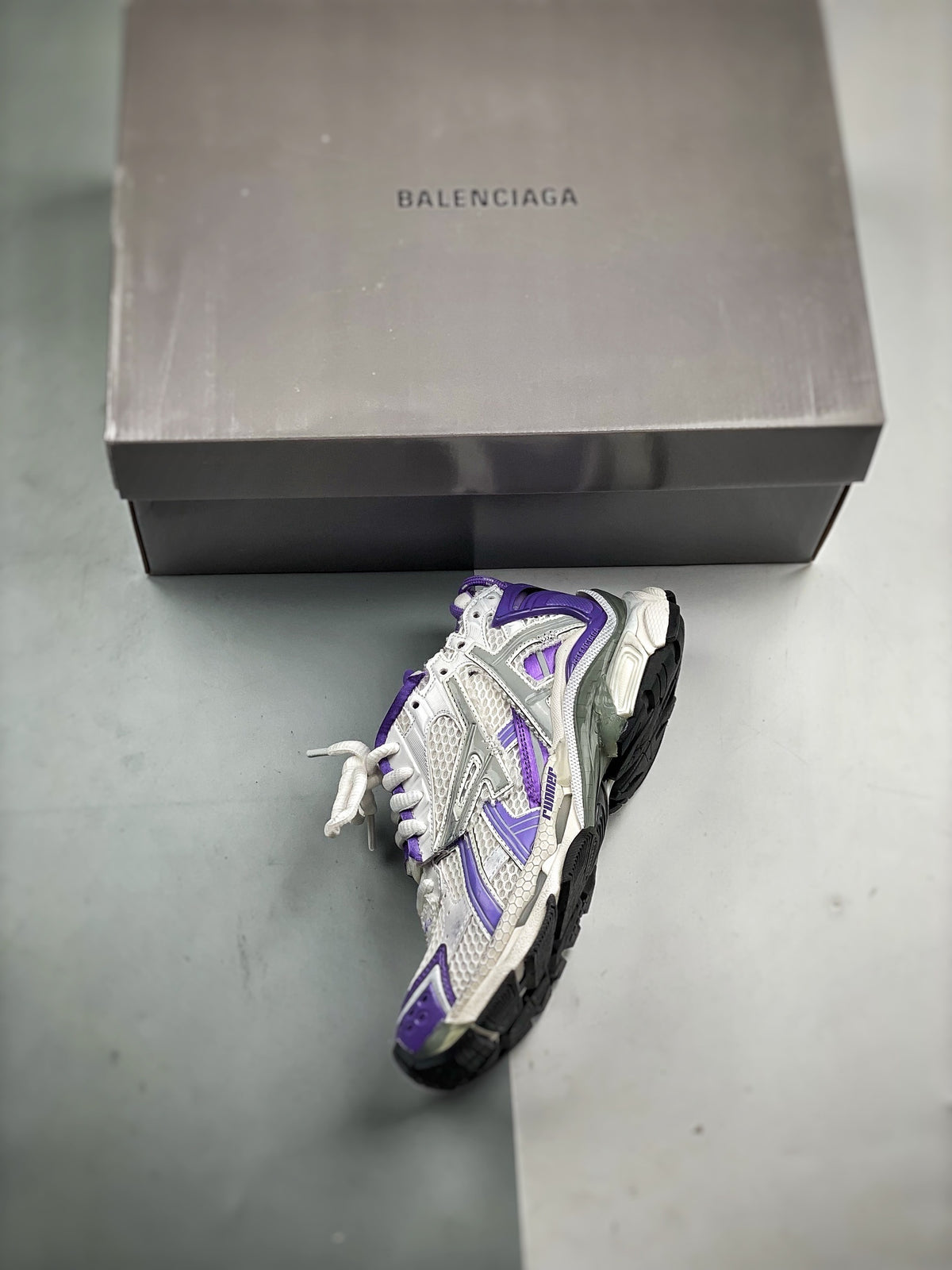 Sneakers Runner 'Blanc Violet'