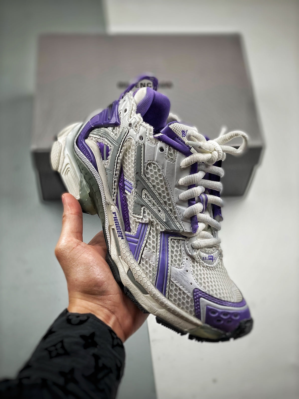 Sneakers Runner 'Blanc Violet'