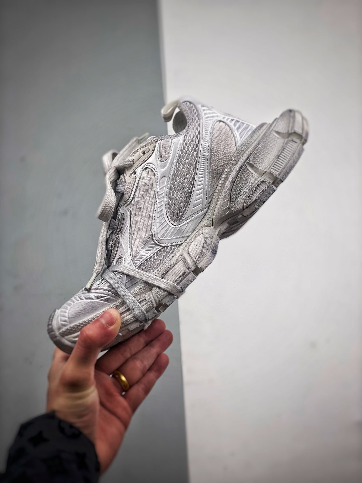 Sneakers 3XL 'Blanc Gris Clair'