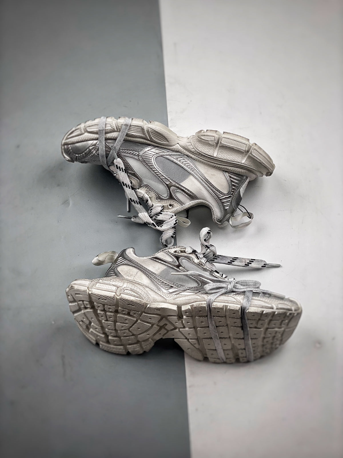Sneakers 3XL Mesh 'Blanc Gris'