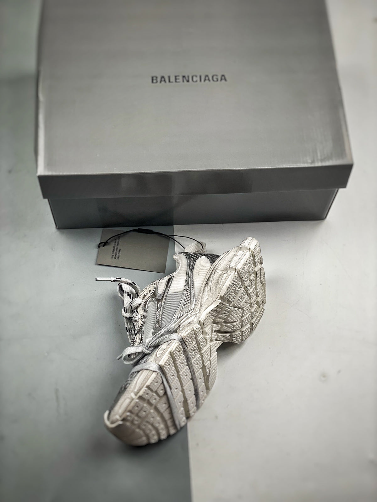 Sneakers 3XL Mesh 'Blanc Gris'