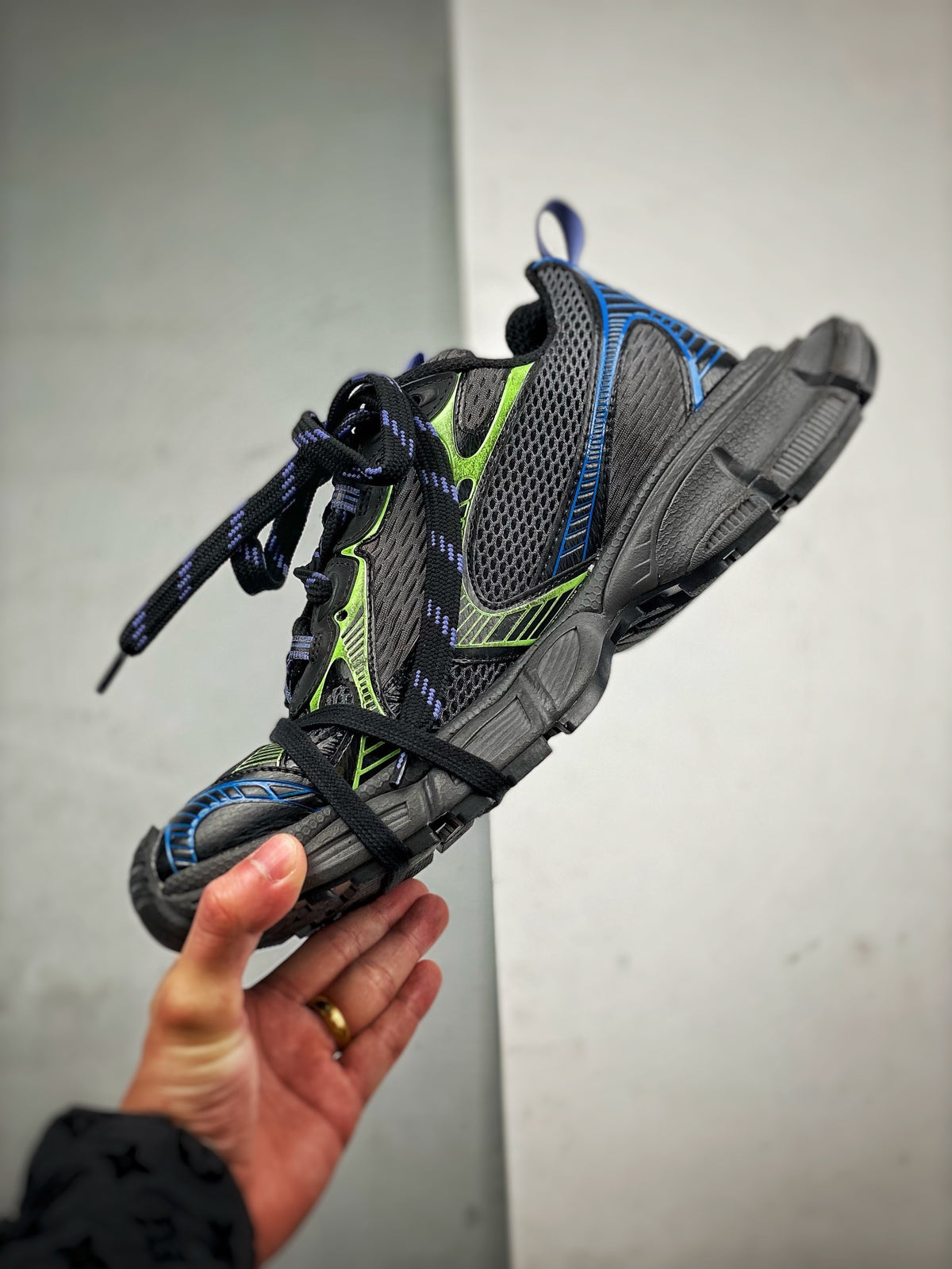 Sneakers 3XL 'Noir Bleu Jaune'