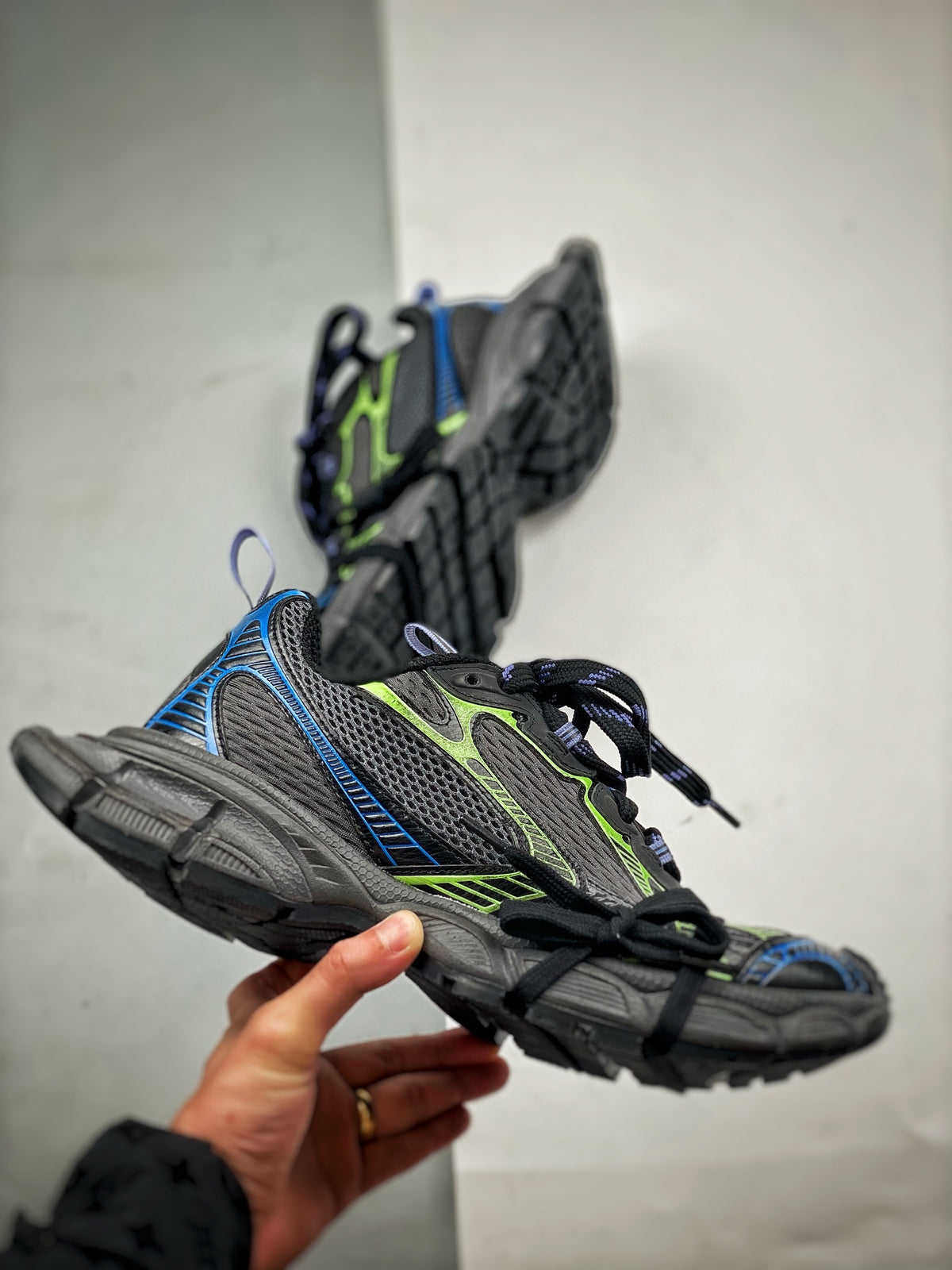 Sneakers 3XL 'Noir Bleu Jaune'