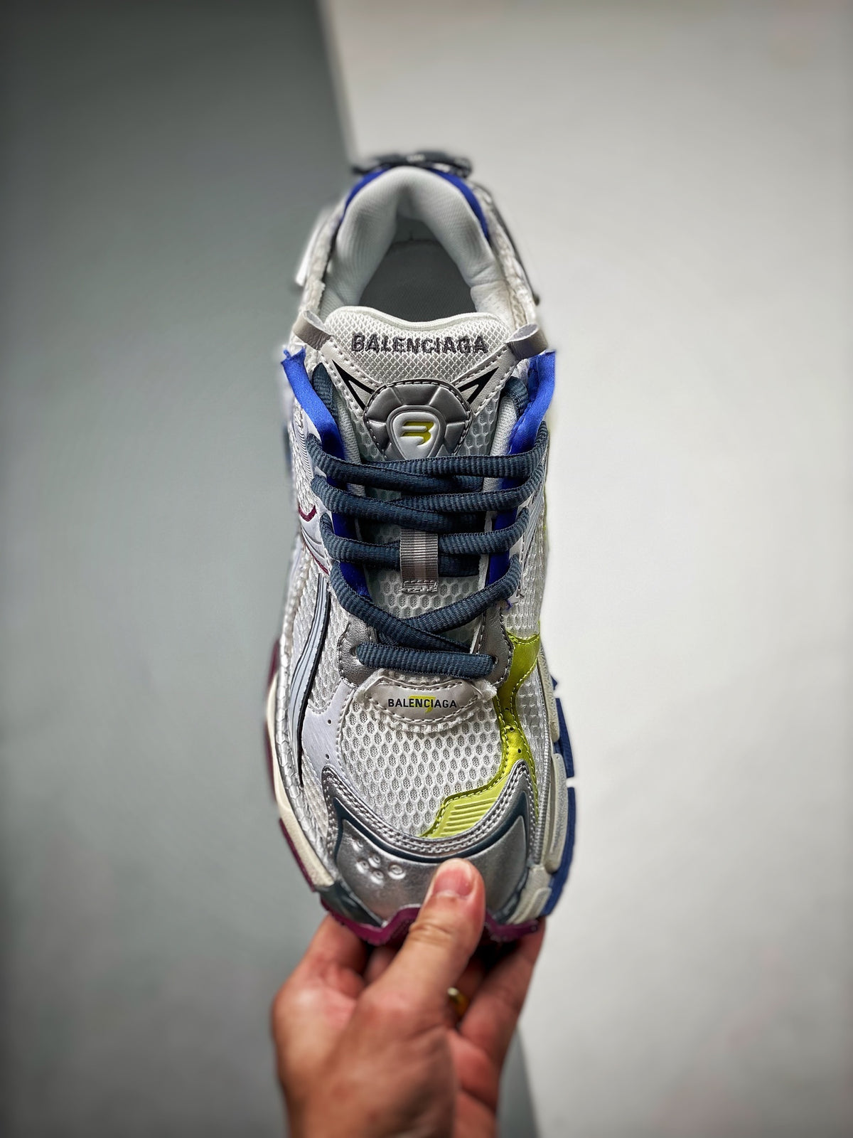 Sneakers Runner 7.5 'Blanc Jaune Bleu Violet'