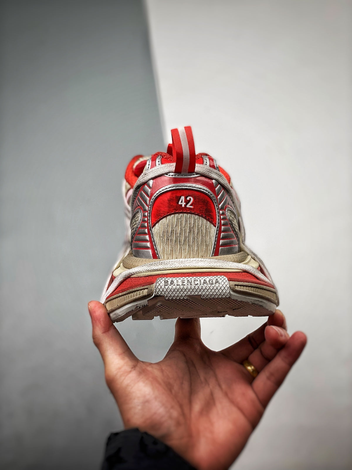 Sneakers 3XL 'Blanc Rouge'
