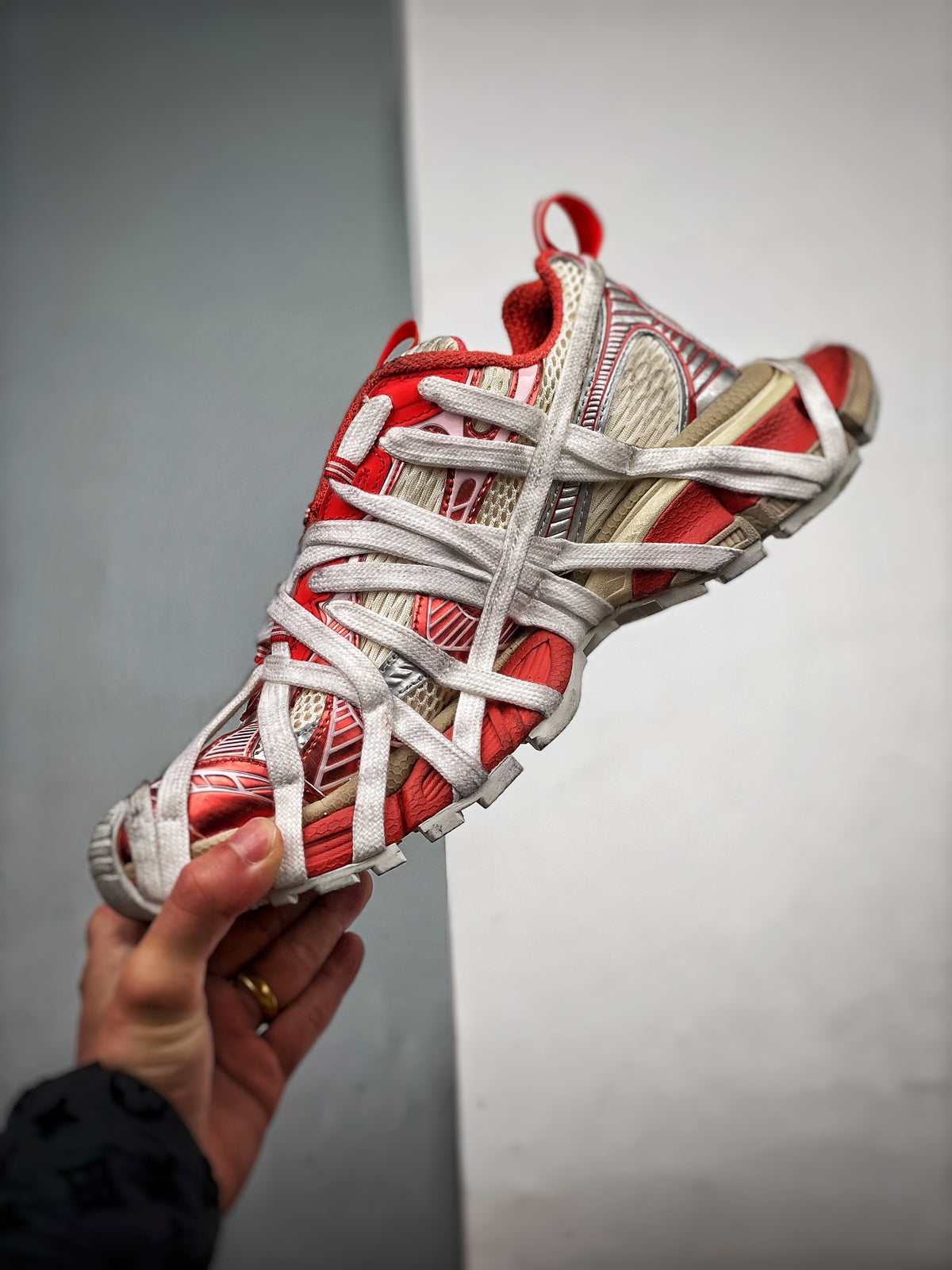 Sneakers 3XL 'Blanc Rouge'