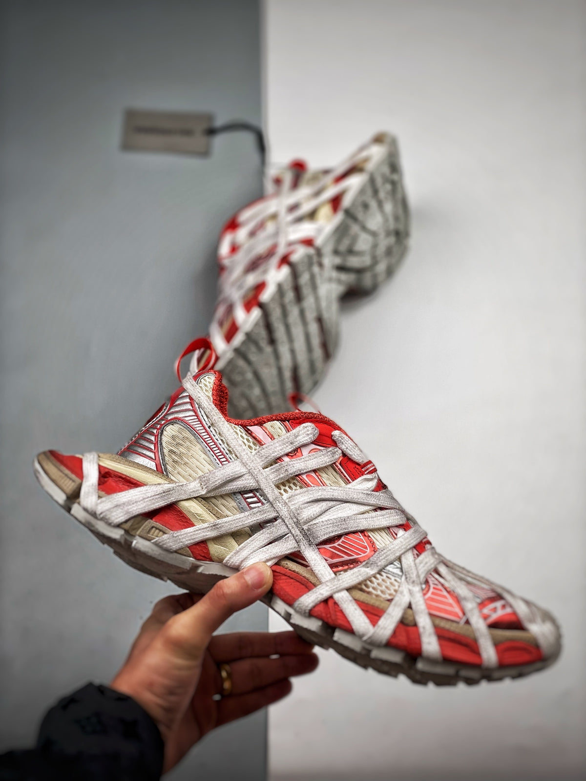 Sneakers 3XL 'Blanc Rouge'