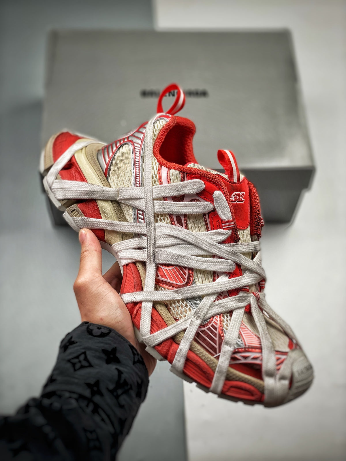 Sneakers 3XL 'Blanc Rouge'