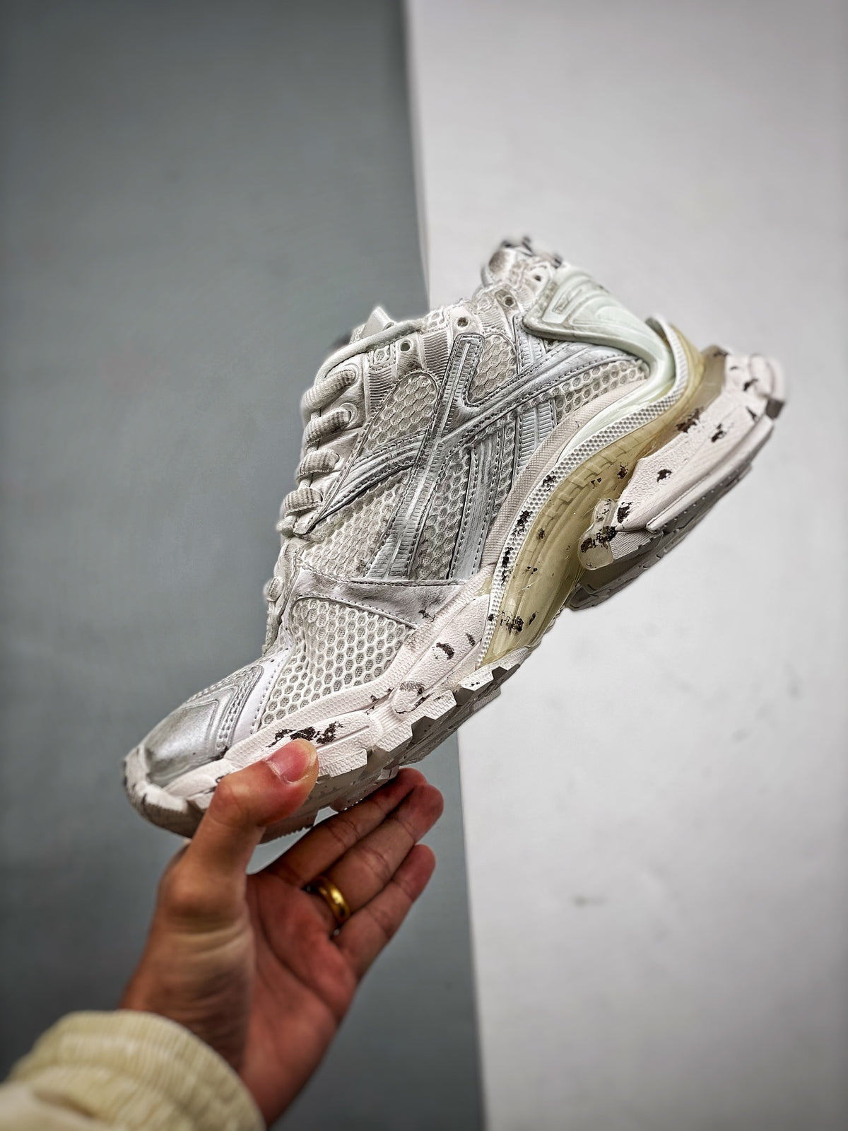 Sneakers Runner 'Blanc Cassé'