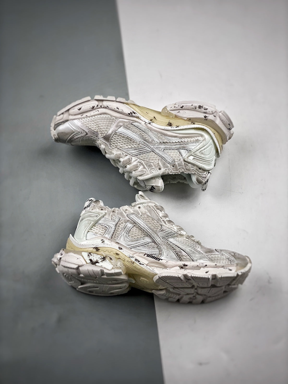 Sneakers Runner 'Blanc Cassé'