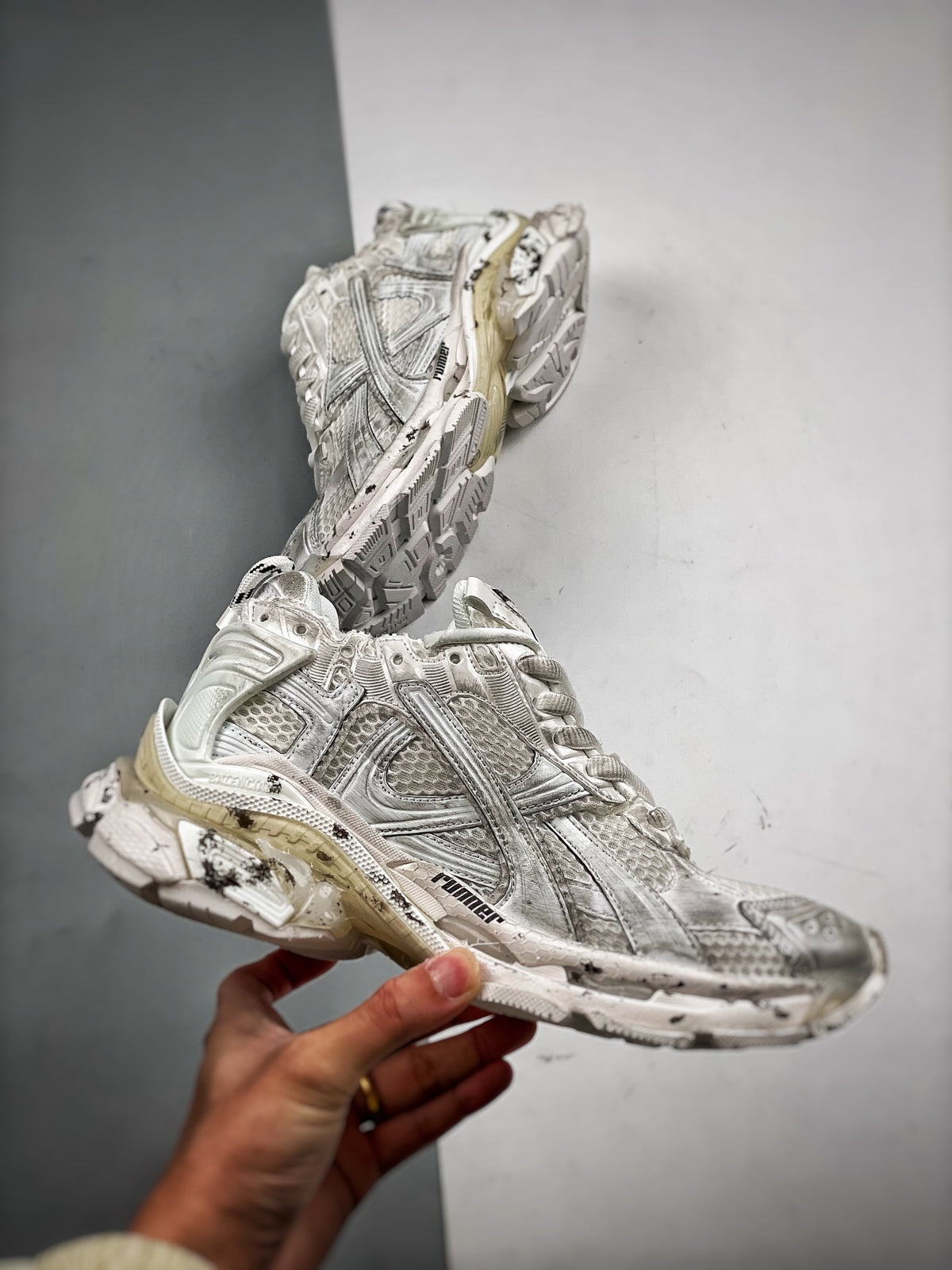 Sneakers Runner 'Blanc Cassé'