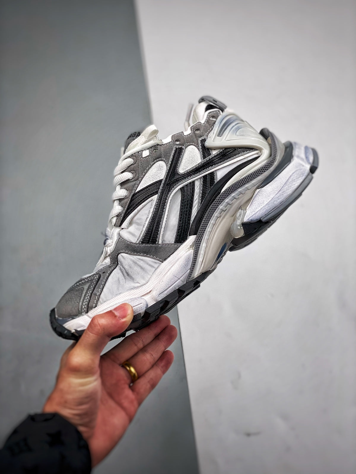 Sneakers Runner 7.5 'Argent Noir'