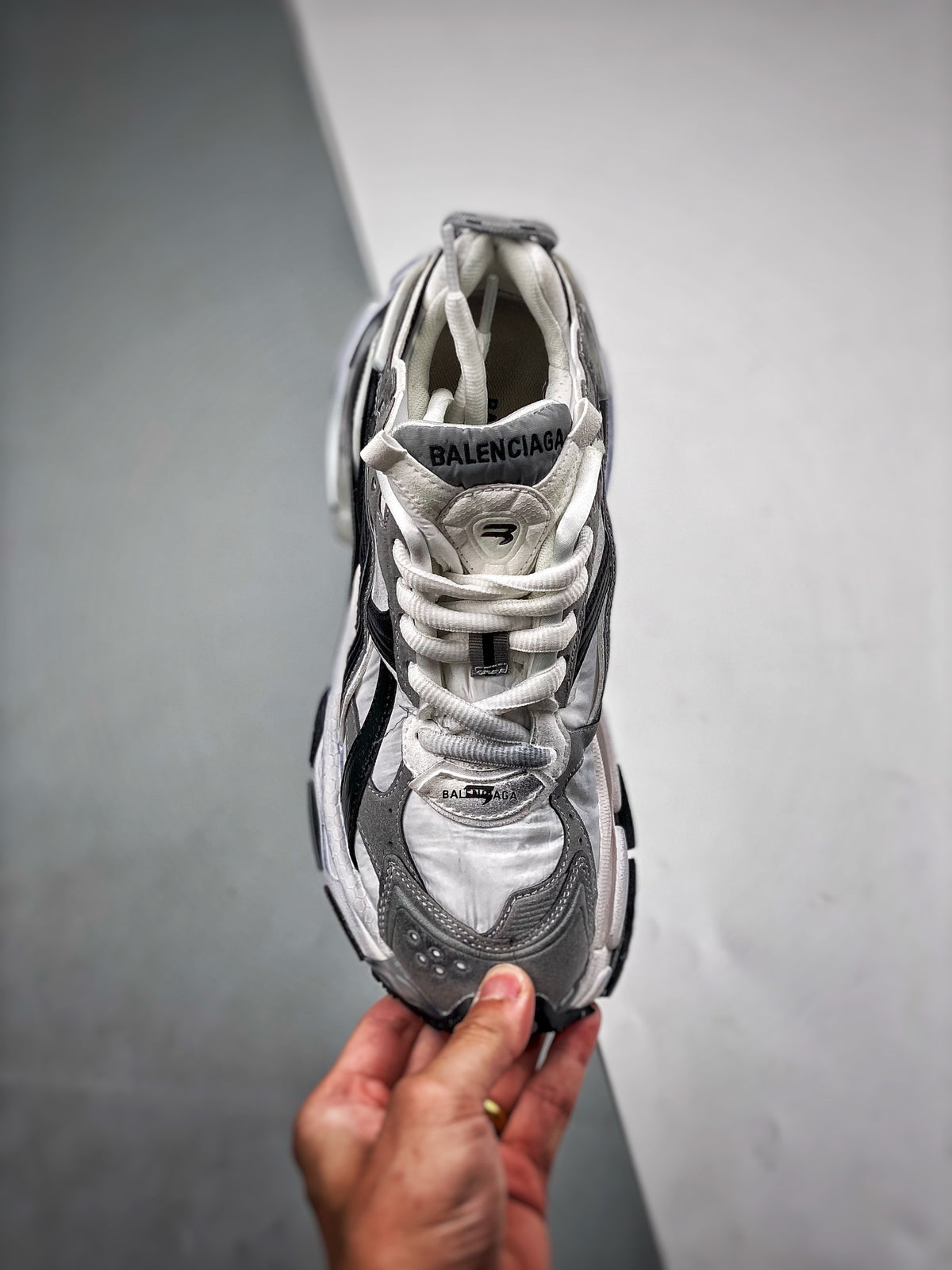 Sneakers Runner 7.5 'Argent Noir'