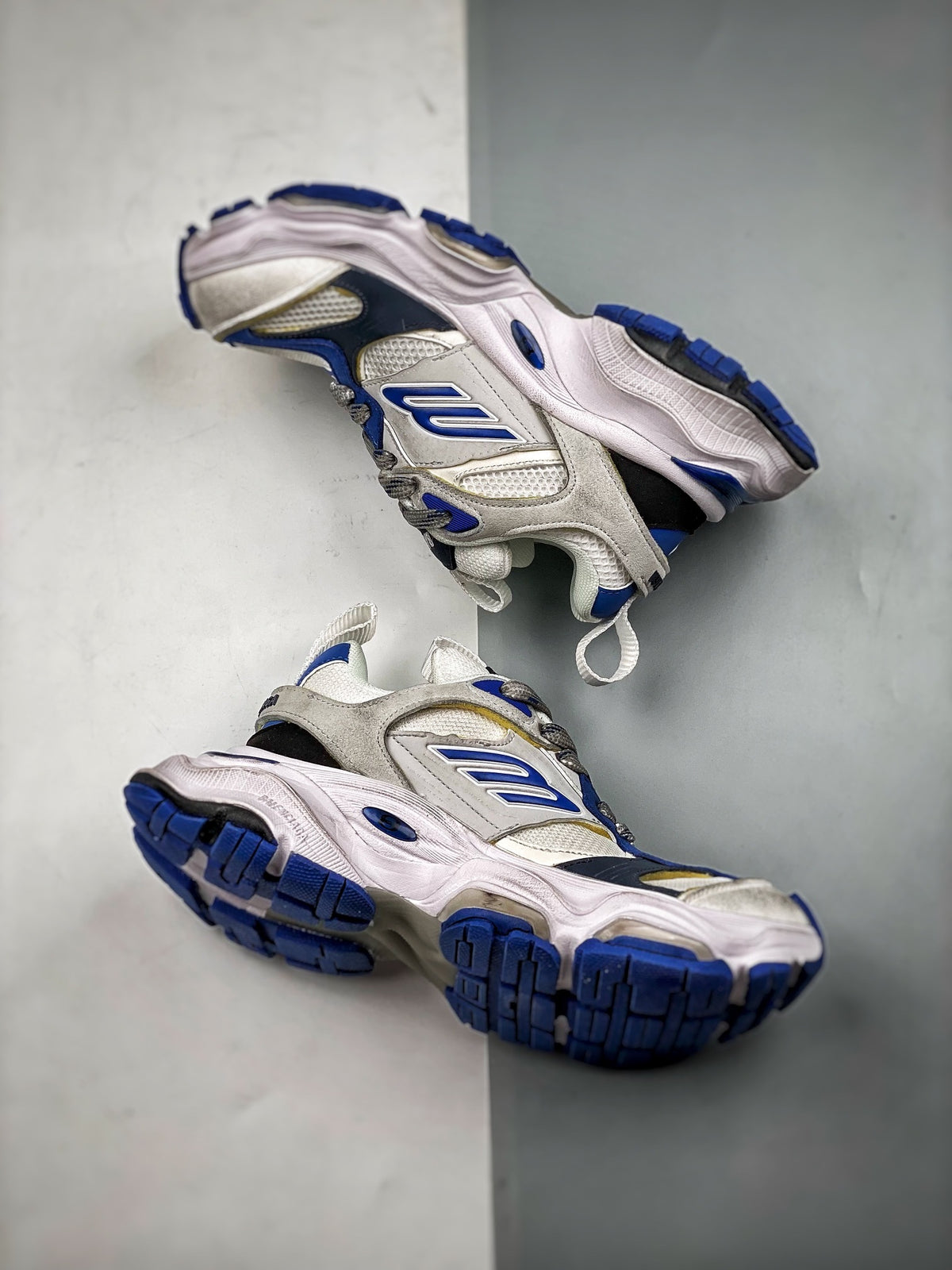 Sneakers Cargo 'Blanc Bleu Royal'
