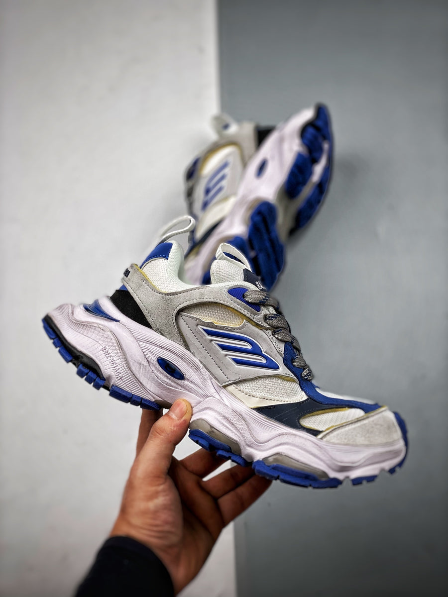 Sneakers Cargo 'Blanc Bleu Royal'