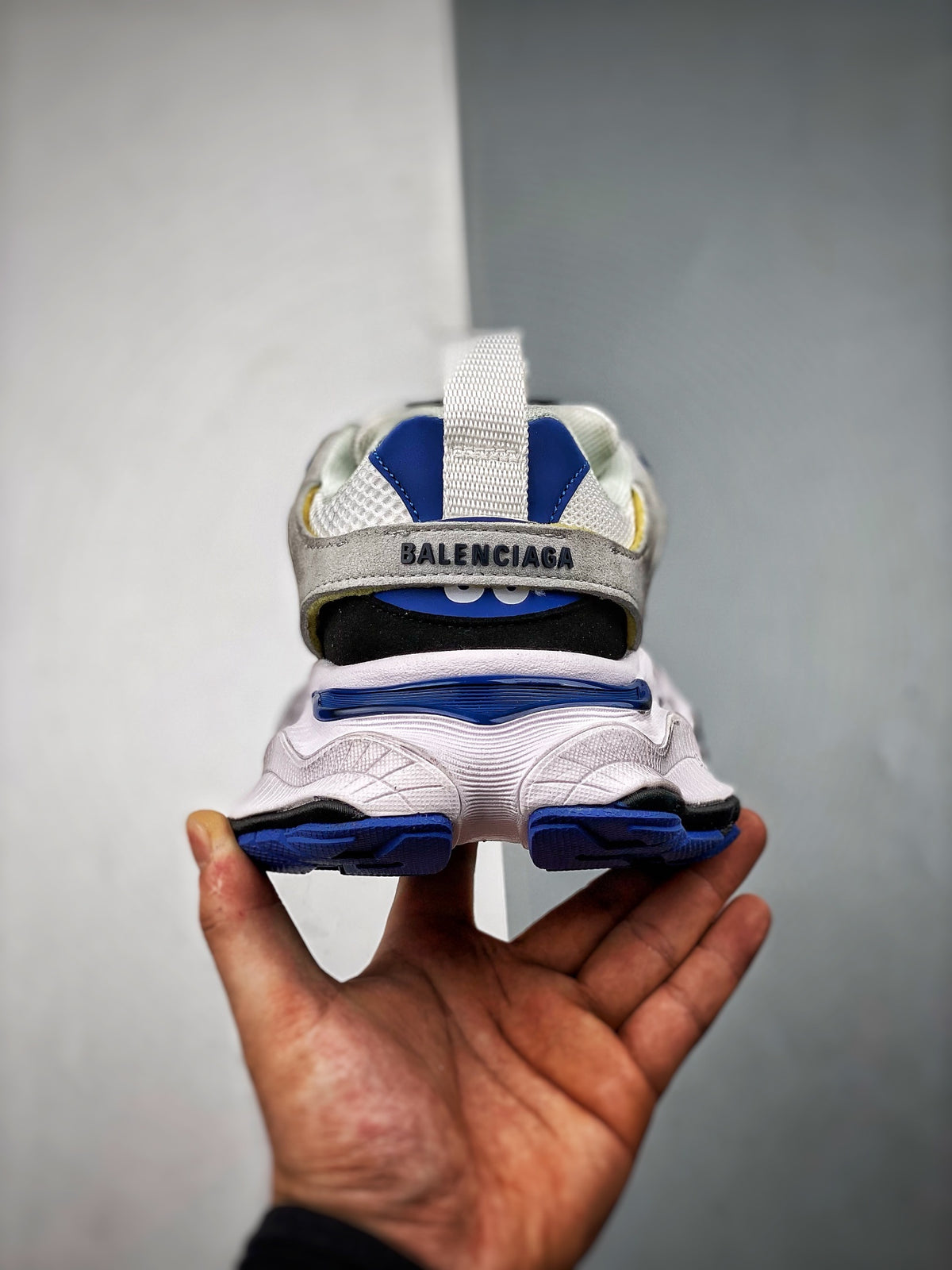 Sneakers Cargo 'Blanc Bleu Royal'