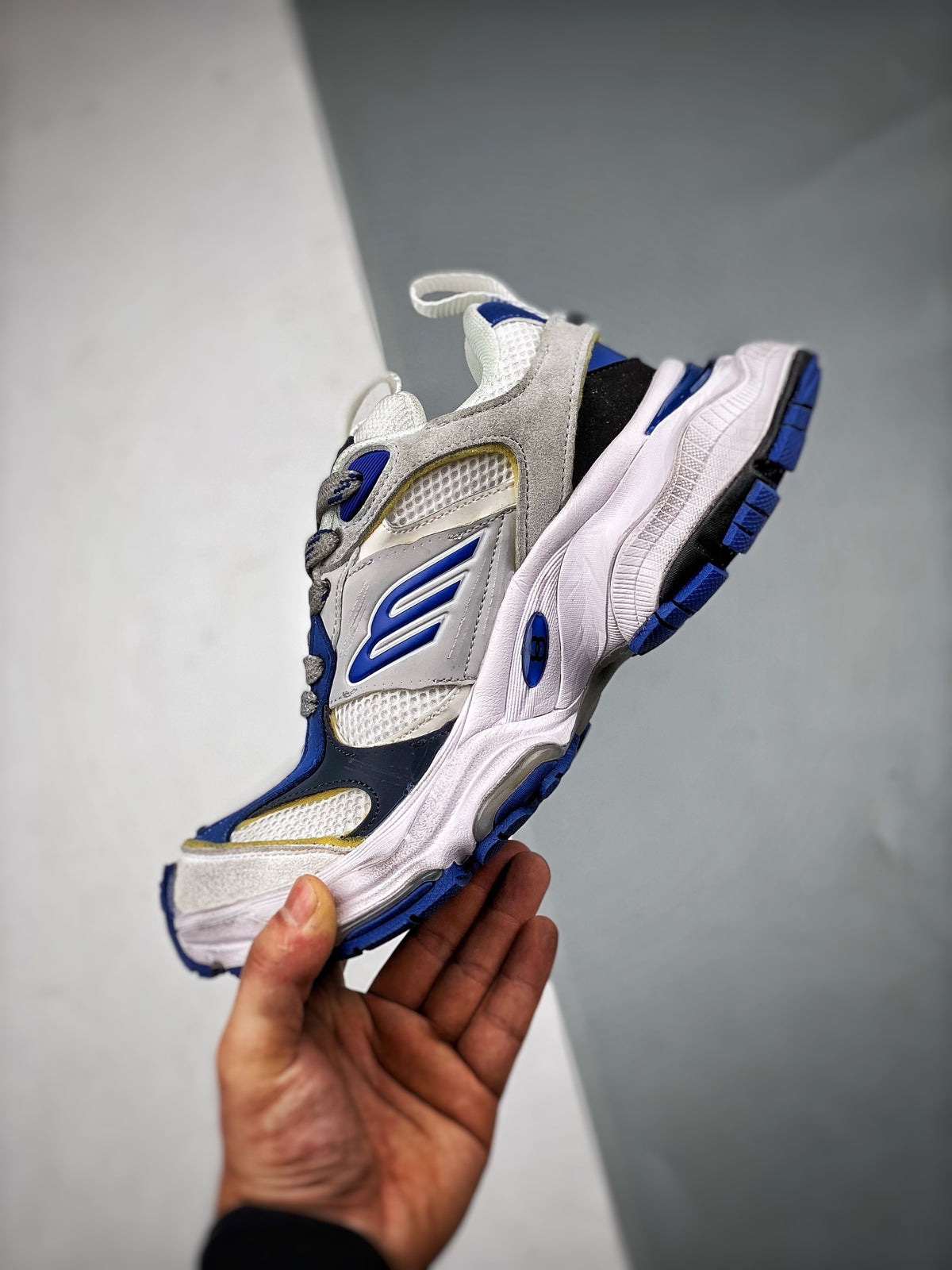 Sneakers Cargo 'Blanc Bleu Royal'