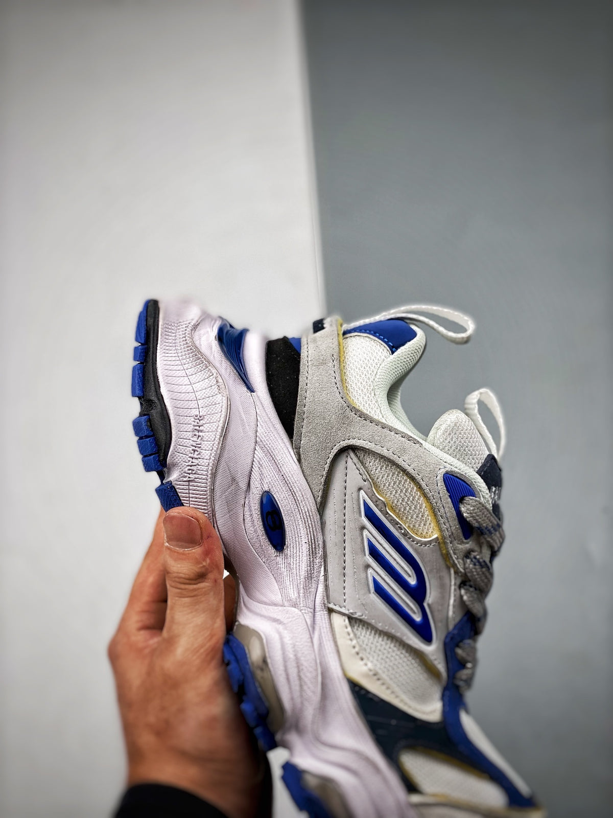 Sneakers Cargo 'Blanc Bleu Royal'