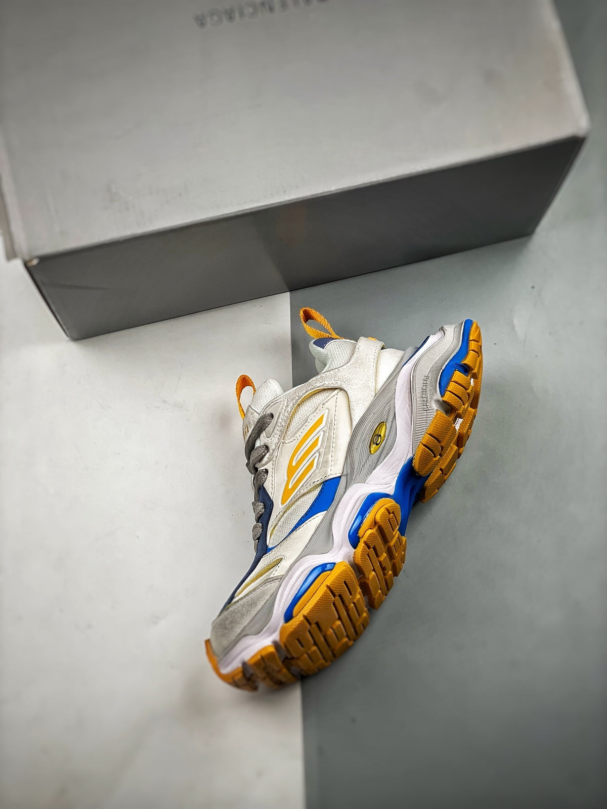 Sneakers Cargo 'Blanc Jaune Bleu'