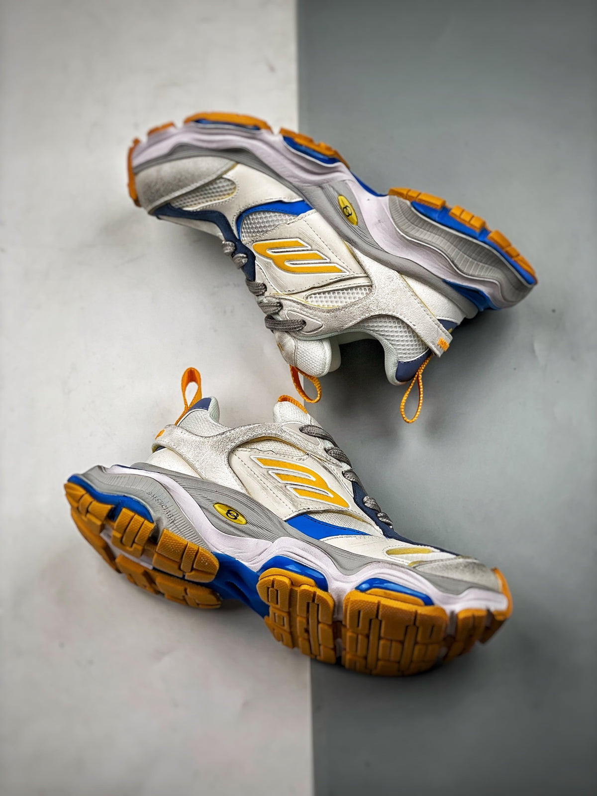 Sneakers Cargo 'Blanc Jaune Bleu'