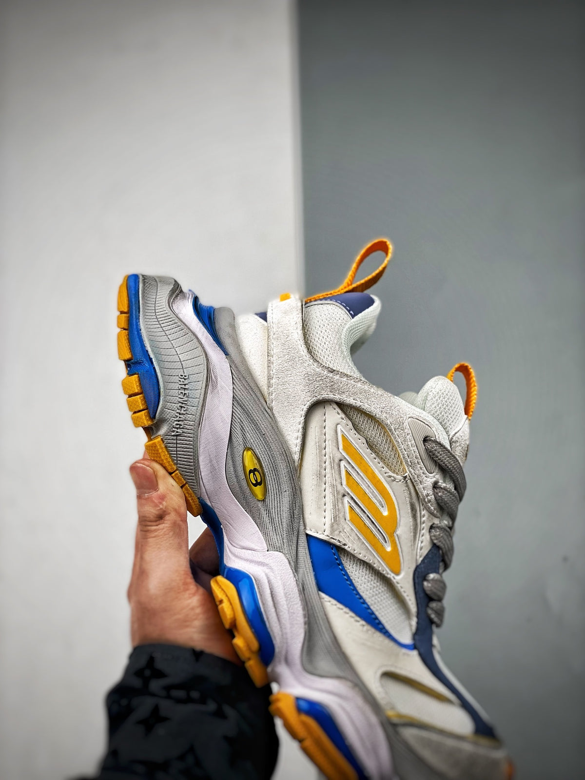 Sneakers Cargo 'Blanc Jaune Bleu'