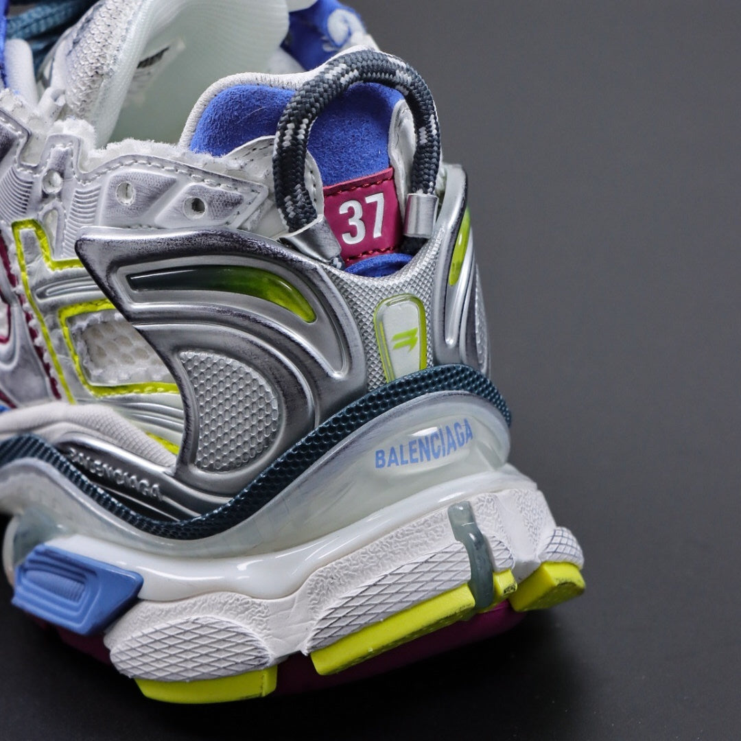 Sneakers Runner 'Blanc Bleu'