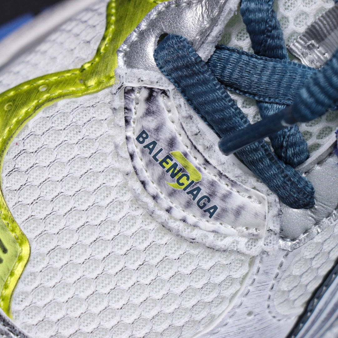 Sneakers Runner 'Blanc Bleu'