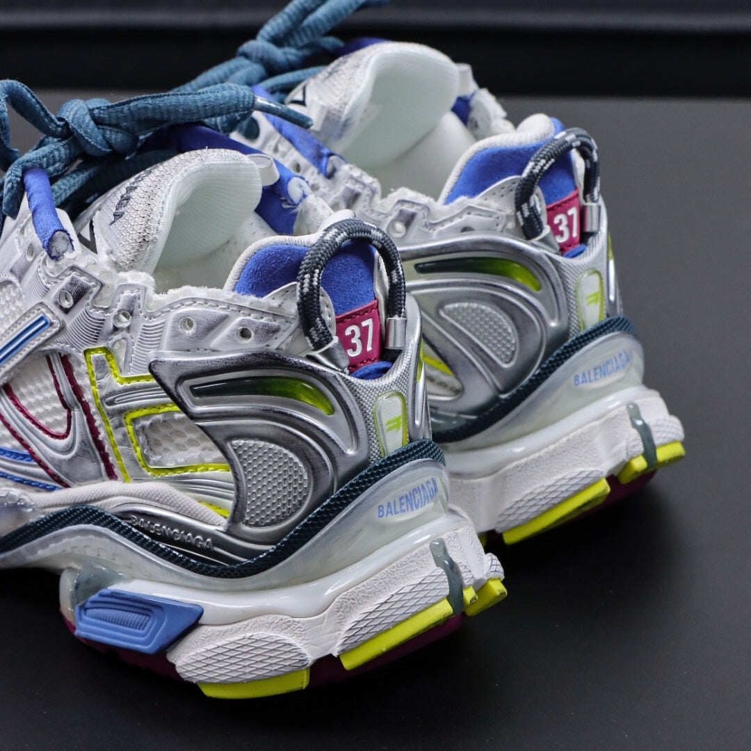 Sneakers Runner 'Blanc Bleu'